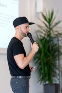 Daniel Hauber als Sprecher auf dem Babba Business Day 2019 in Großostheim