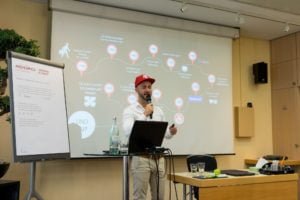 Daniel Hauber als Sprecher auf dem Builderall Everest 2018 in Nürnberg (Germany)