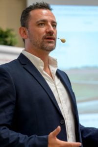 Marco Vantroba als Sprecher auf dem Builderall Everest 2018 in Nürnberg (Germany)