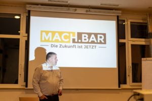 Matthias Jäger auf dem MACH.BAR Event 2020 in Biberach